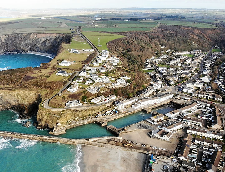 Aerial picture of Portreath